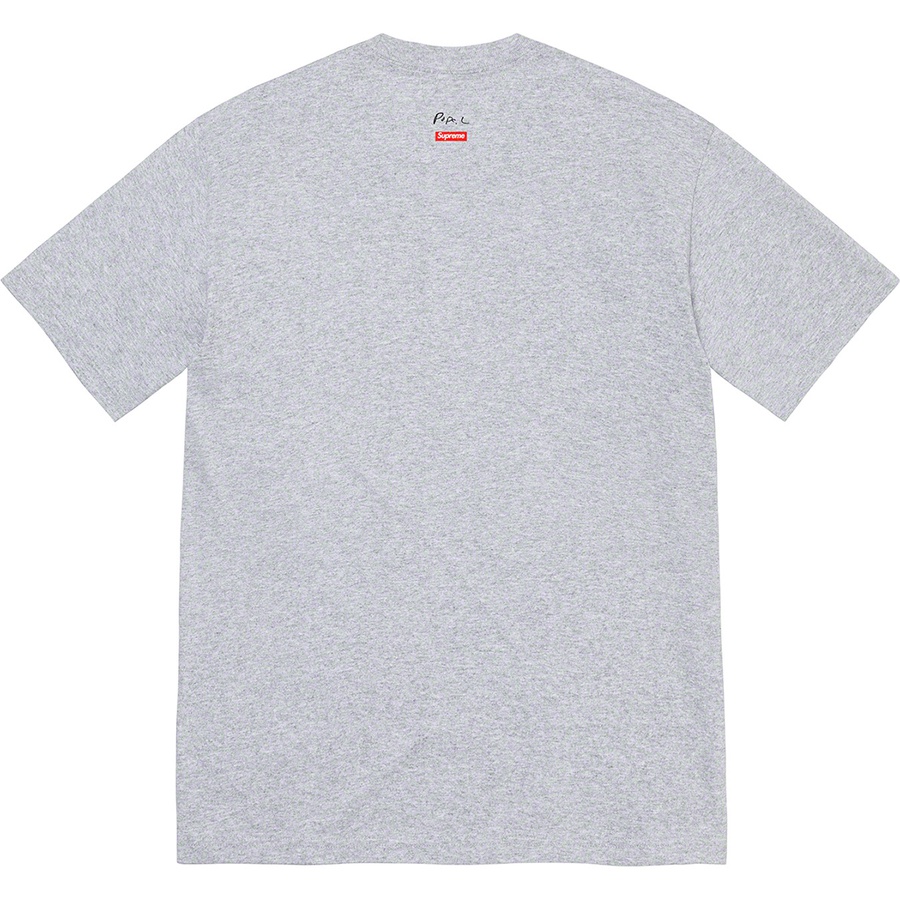 Supreme Great White Way Tee (FW22) - Heather Grey - $48
