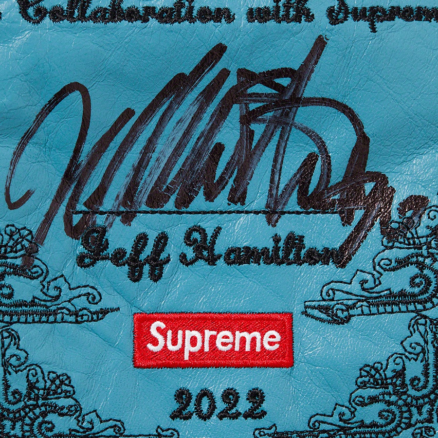 Supreme Jeff Hamilton Ridge Street Leather Jacket (FW22) - Multicolor - $9998