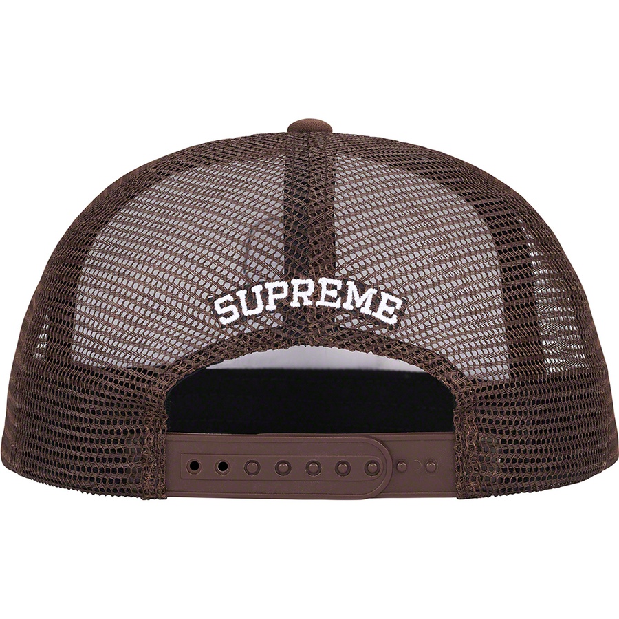 Supreme Pin Up Mesh Back 5-Panel (FW22) - Brown - $48