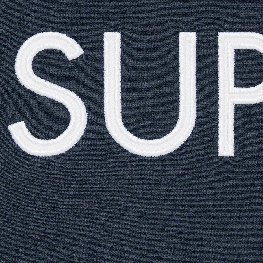 Supreme Capital Hooded Sweatshirt (FW22) - Navy - $158