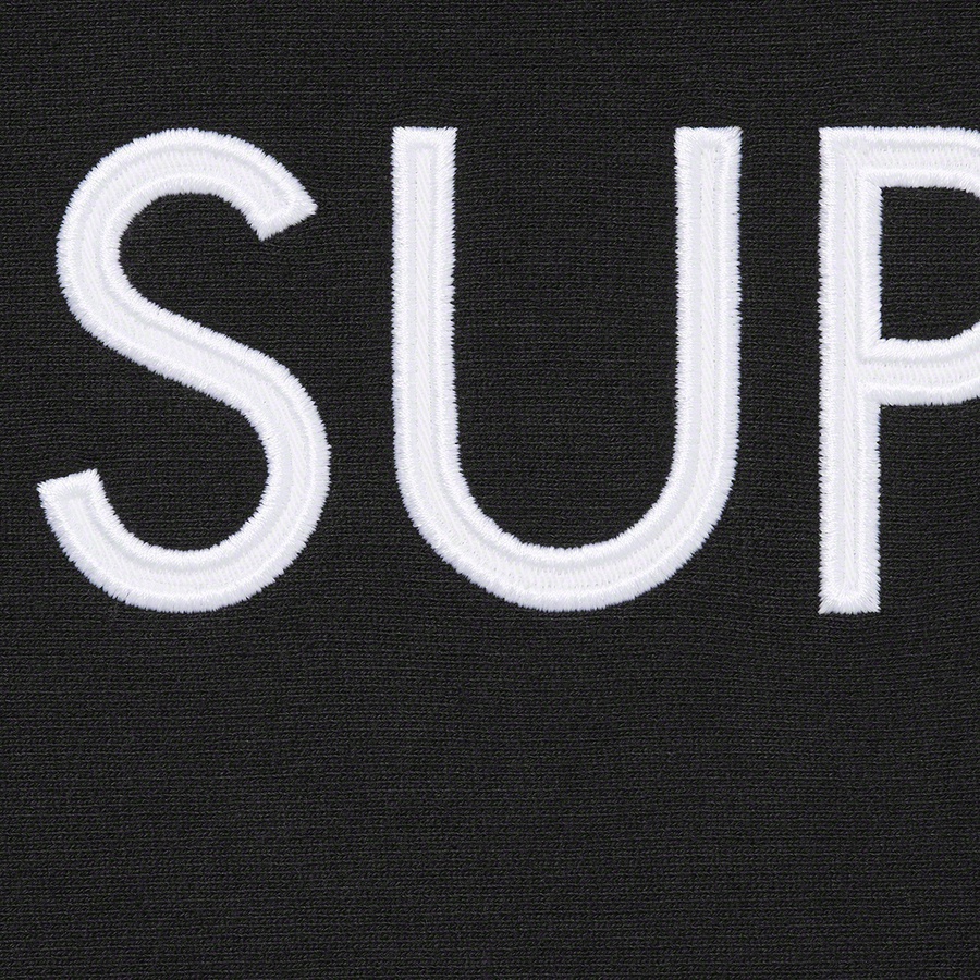 Supreme Capital Hooded Sweatshirt (FW22) - Black - $158
