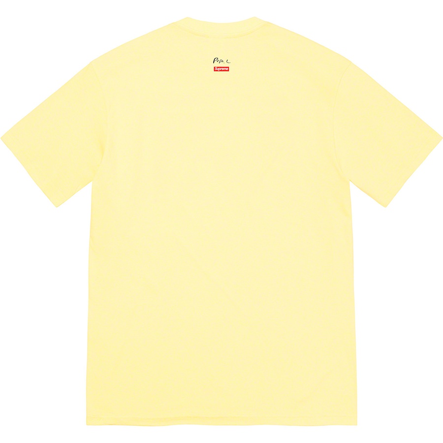 Supreme Great White Way Tee (FW22) - Pale Yellow - $48