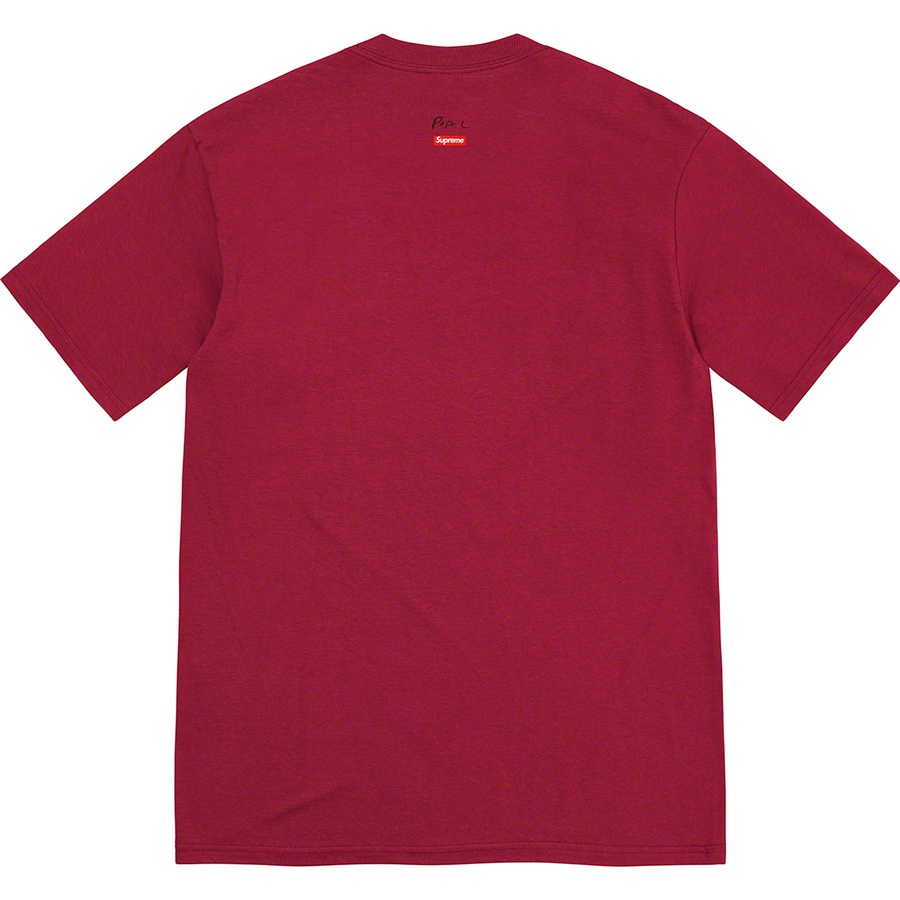 Supreme Great White Way Tee (FW22) - Cardinal - $48
