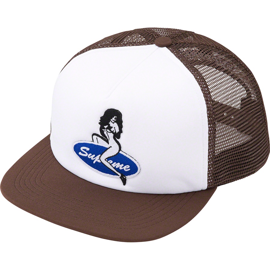 Supreme Pin Up Mesh Back 5-Panel (FW22) - Brown - $48