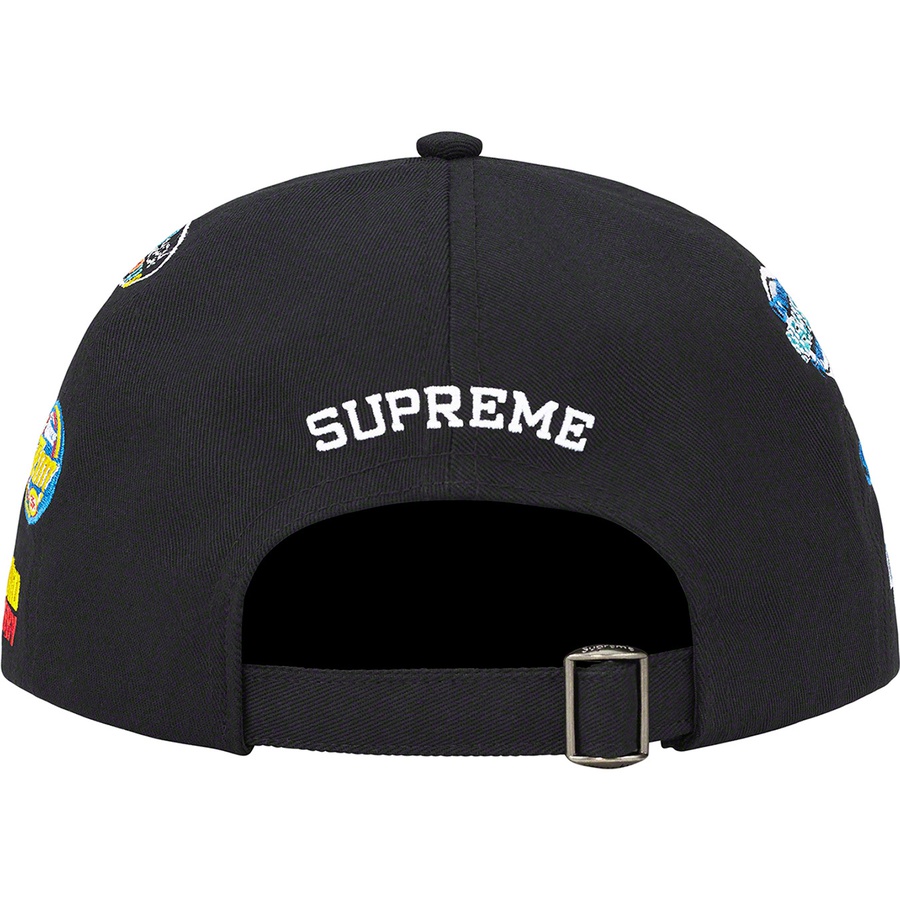 Supreme Sponsors 6-Panel (FW22) - Black - $54