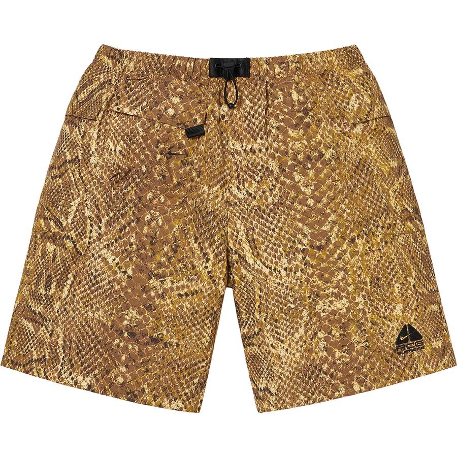 Supreme Supreme Nike ACG Nylon Trail Short (FW22) - Gold Snakeskin - $138