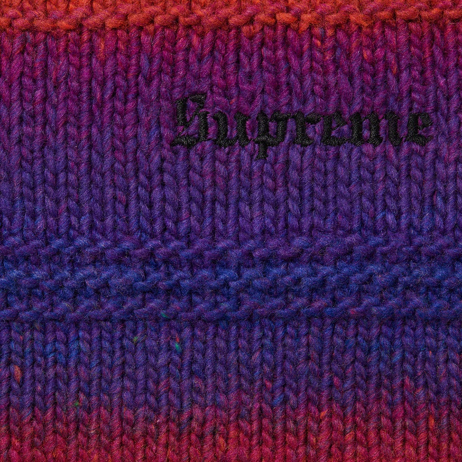 Supreme Gradient Stripe Sweater (FW22) - Multicolor - $158