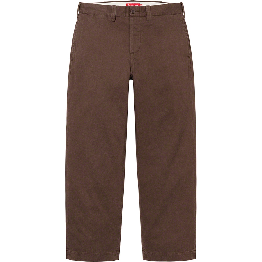 Supreme Chino Pant (FW22) - Brown - $148