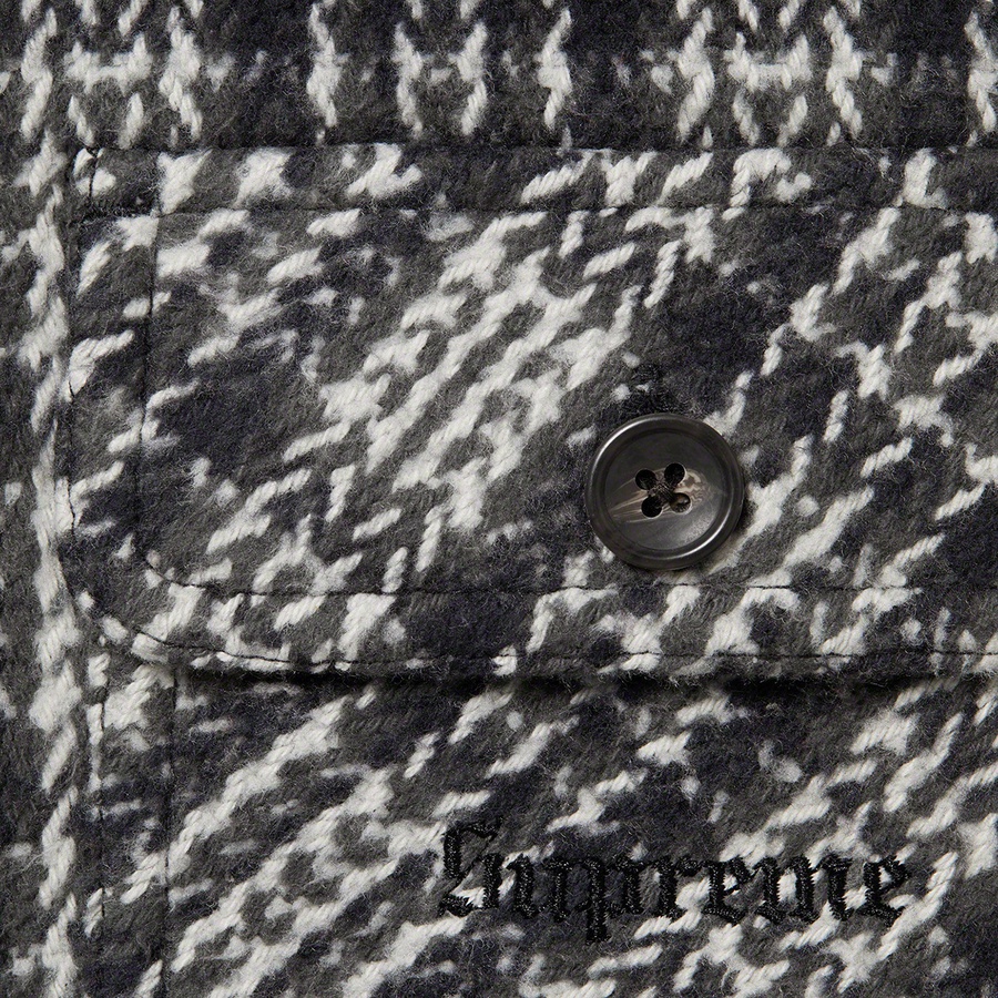 Supreme Heavy Flannel Shirt (FW22) - Black - $158
