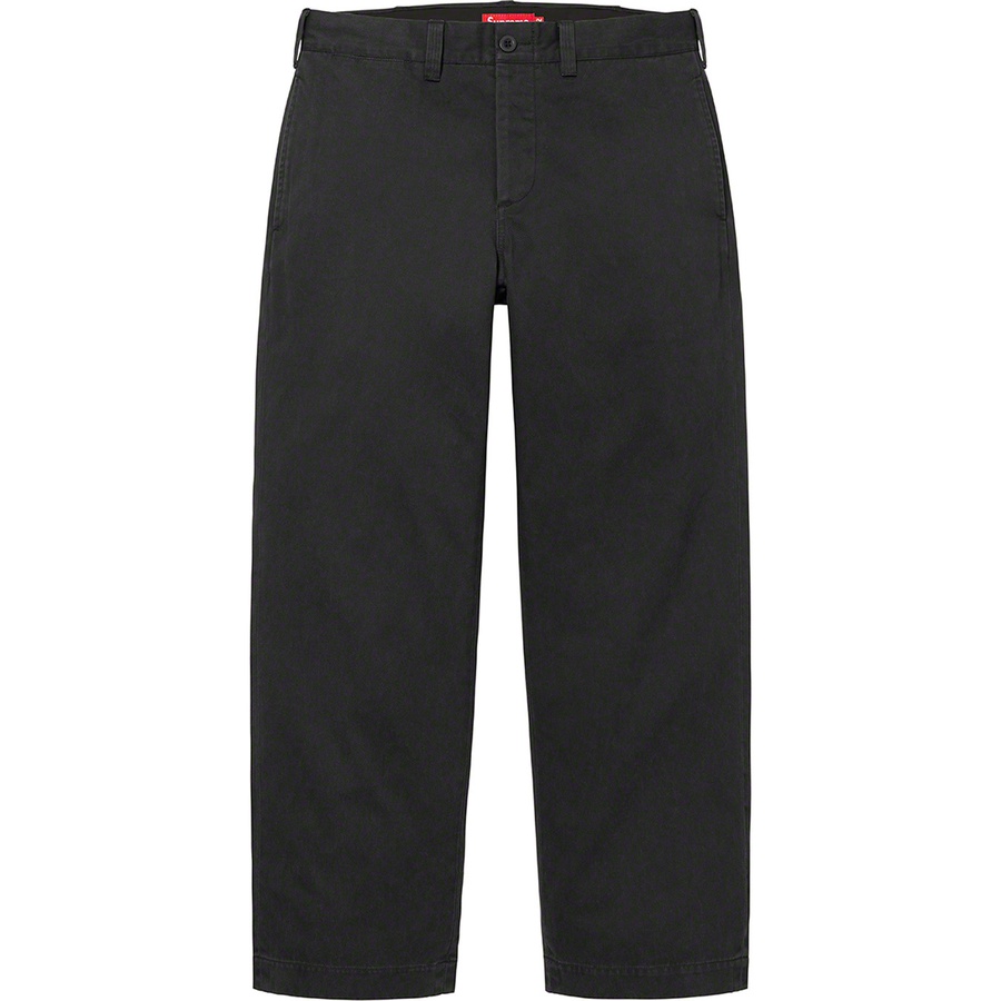 Supreme Chino Pant (FW22) - Black - $148
