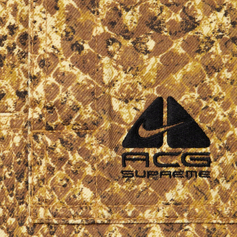 Supreme Supreme Nike ACG Belted Denim Pant (FW22) - Gold Snakeskin - $198