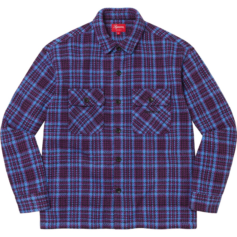 Supreme Heavy Flannel Shirt (FW22) - Dark Plum - $158