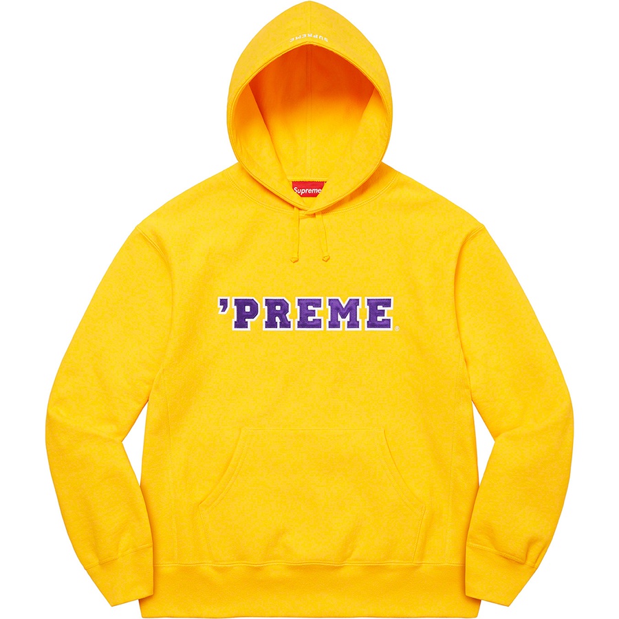 Supreme Preme Hooded Sweatshirt (FW22) - Yellow - $158