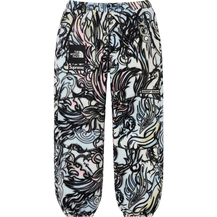 Supreme Supreme The North Face Steep Tech Fleece Pant (FW22) - Multicolor Dragon - $188