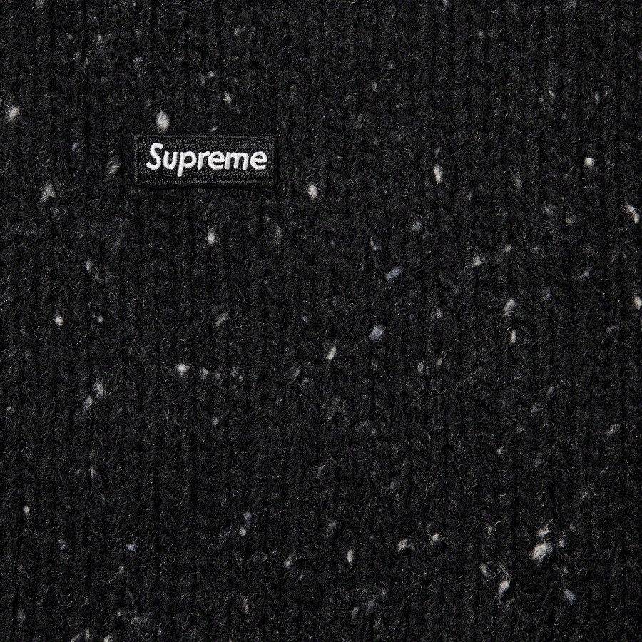 Supreme Small Box Speckle Sweater (FW22) - Black - $148