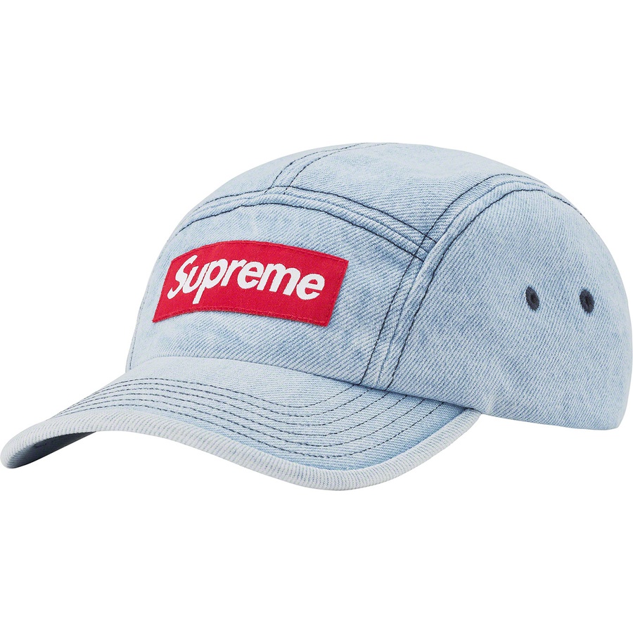 Supreme Denim Camp Cap (FW22) - Washed Blue - $48
