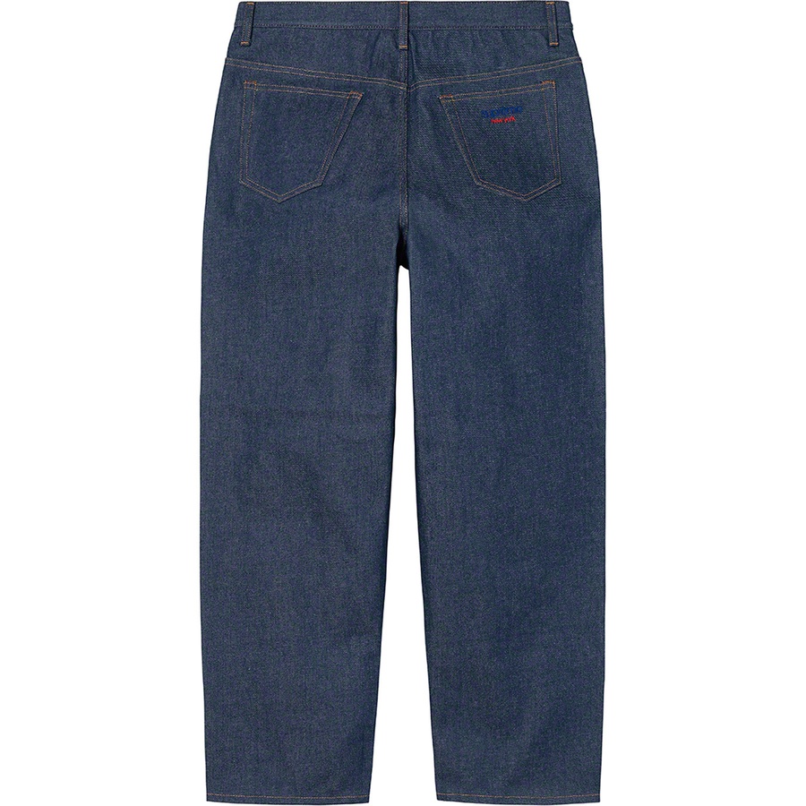 Supreme Baggy Jean (FW22) - Rigid Indigo - $168