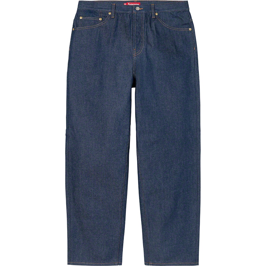 Supreme Baggy Jean (FW22) - Rigid Indigo - $168