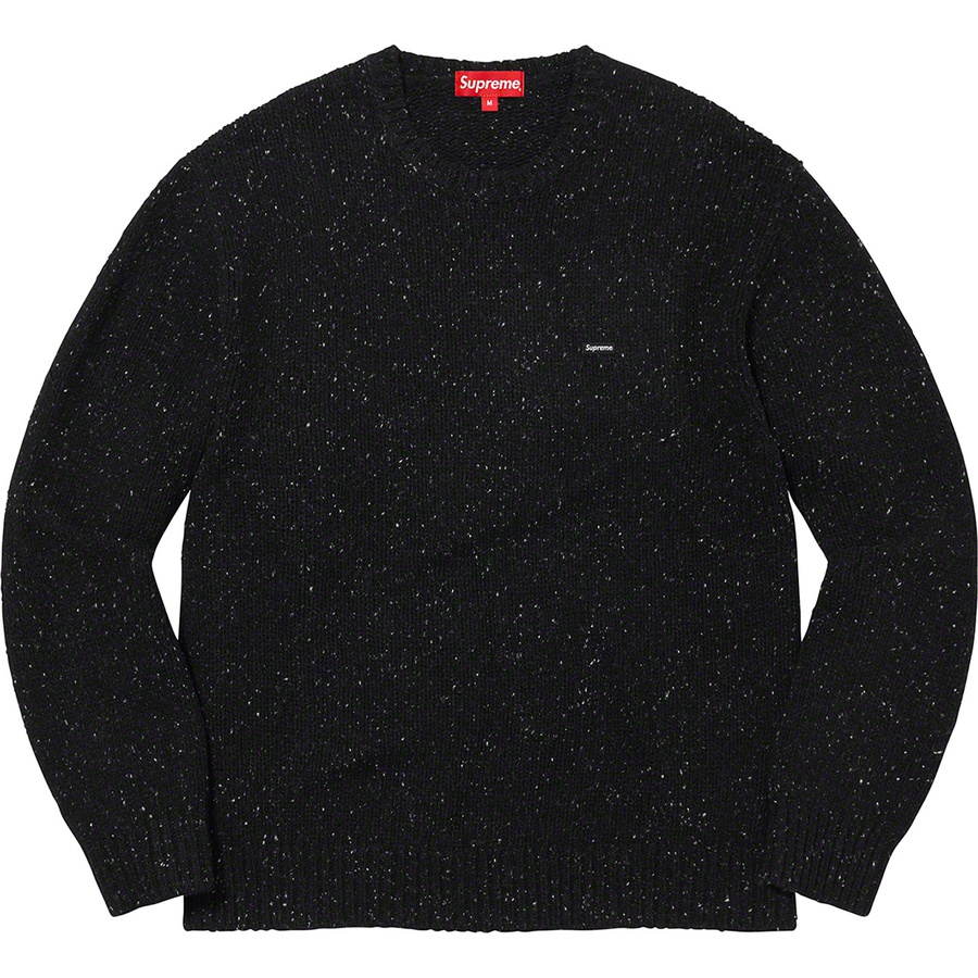 Supreme Small Box Speckle Sweater (FW22) - Black - $148