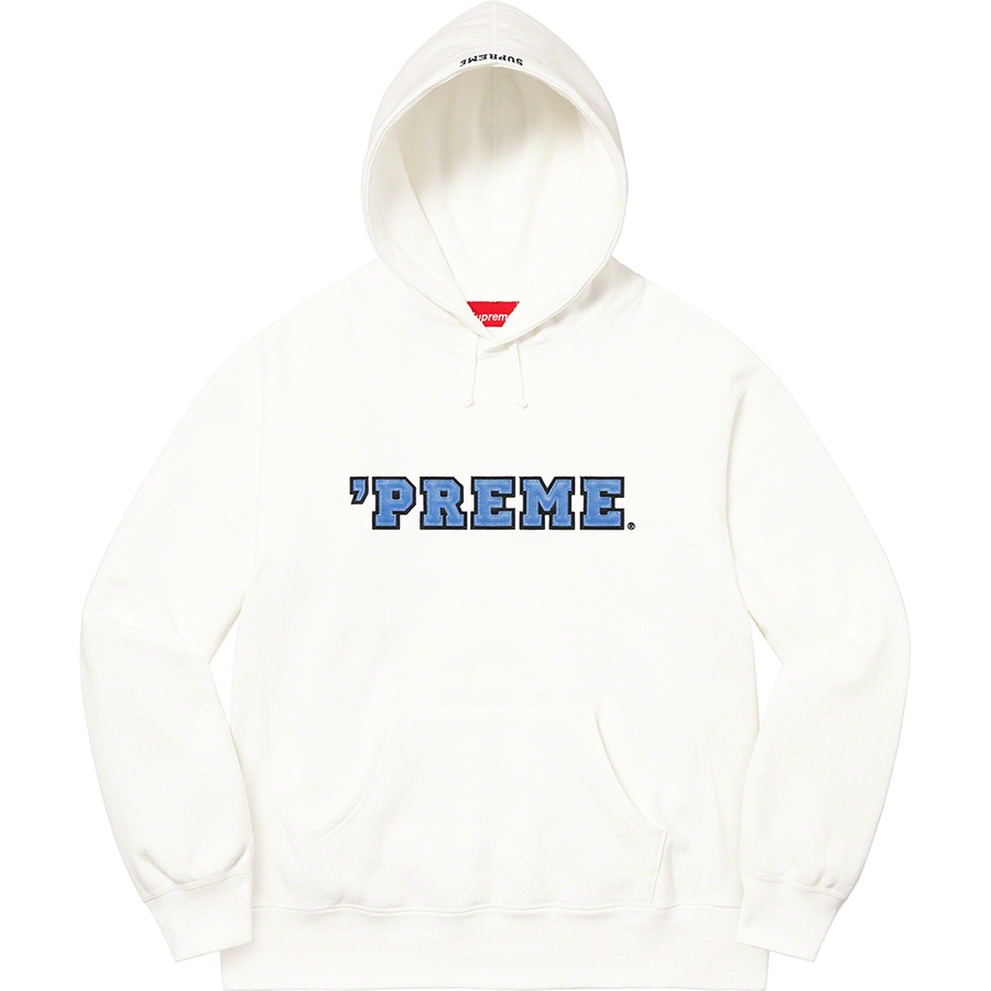 Supreme Preme Hooded Sweatshirt (FW22) - White - $158