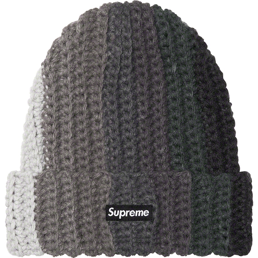 Supreme Gradient Crochet Beanie (FW22) - Black - $44
