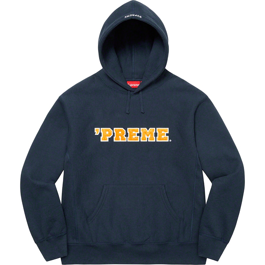 Supreme Preme Hooded Sweatshirt (FW22) - Navy - $158