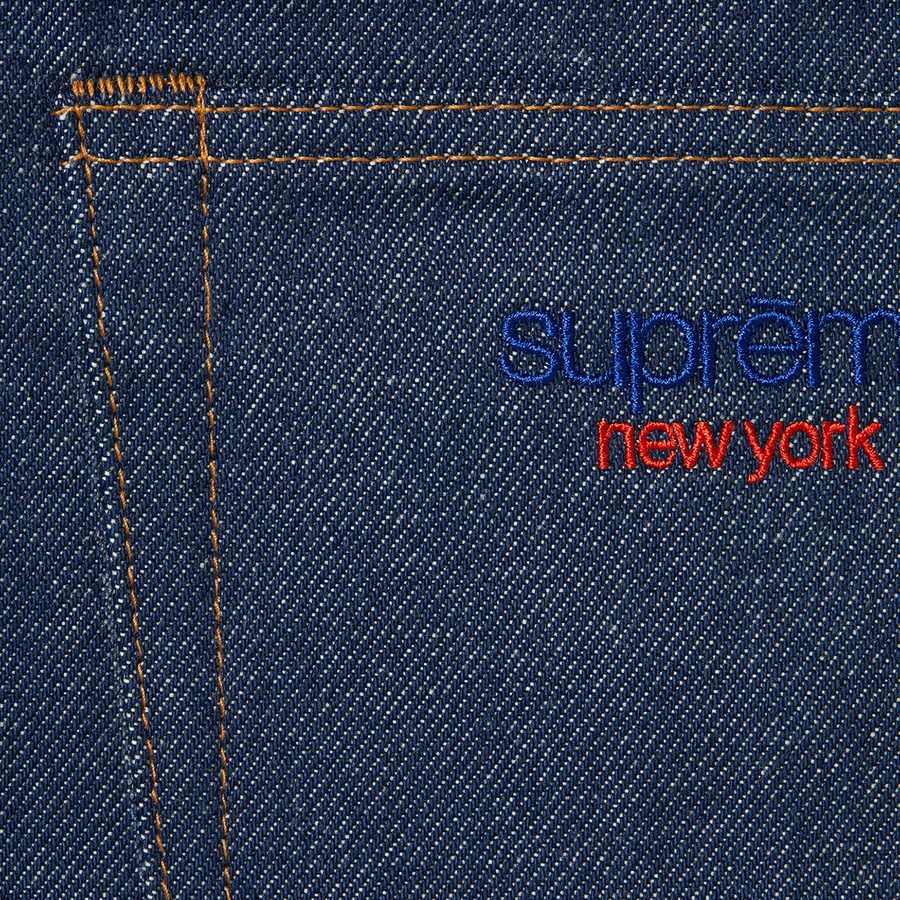 Supreme Baggy Jean (FW22) - Rigid Indigo - $168
