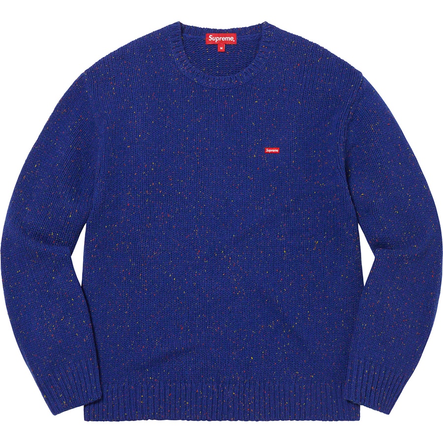 Supreme Small Box Speckle Sweater (FW22) - Royal - $148