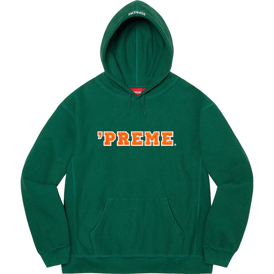 Supreme Preme Hooded Sweatshirt (FW22) - Dark Green - $158