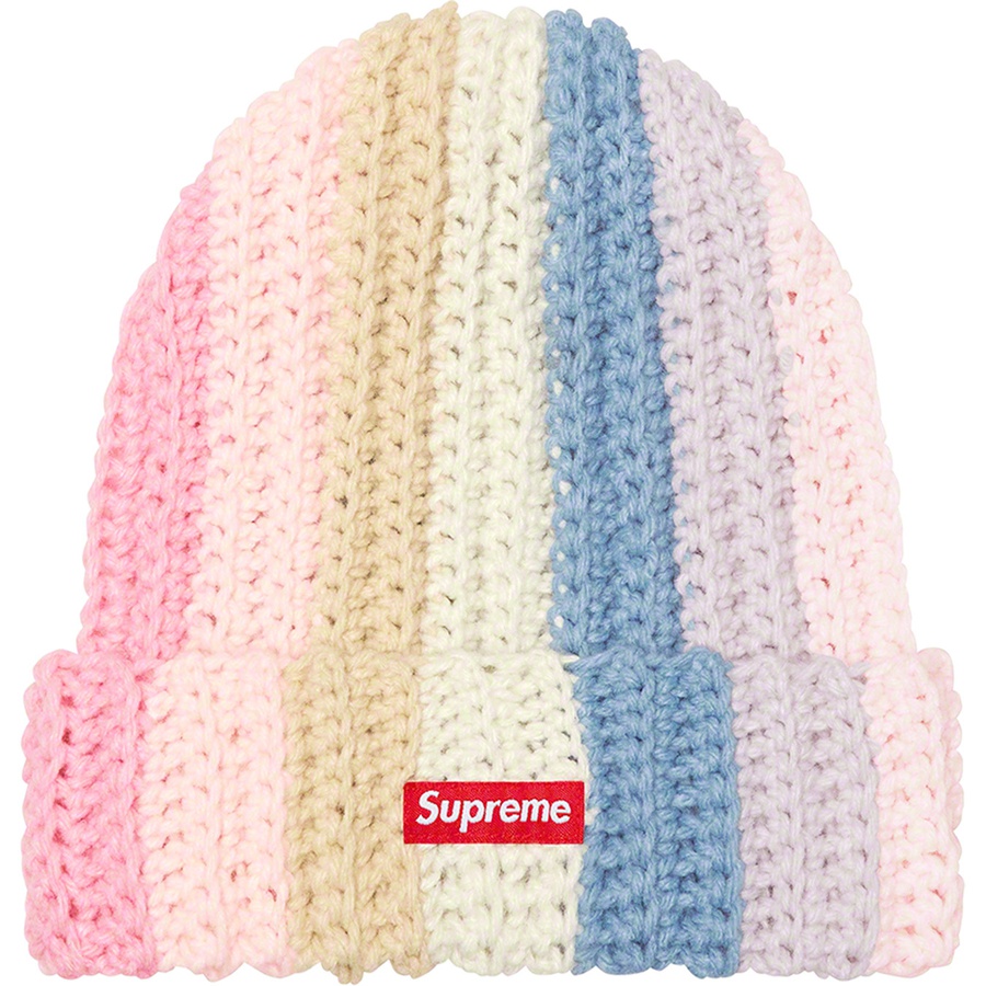 Supreme Gradient Crochet Beanie (FW22) - Pink - $44