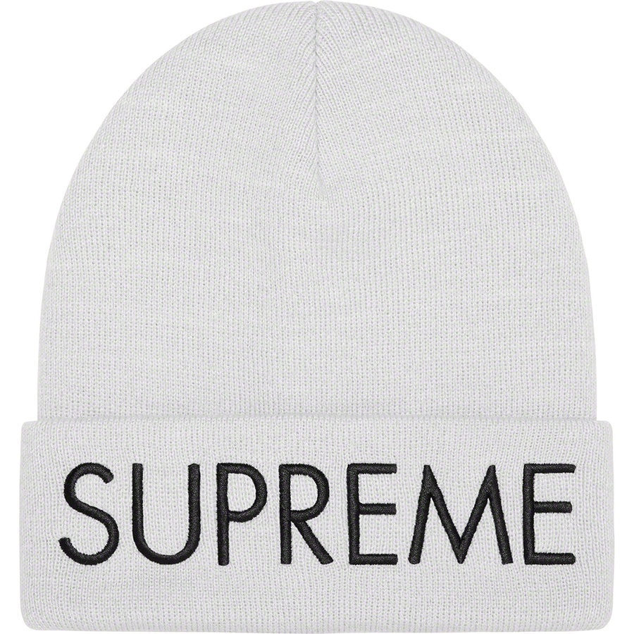 Supreme Capital Beanie (FW22) - Ash Grey - $38