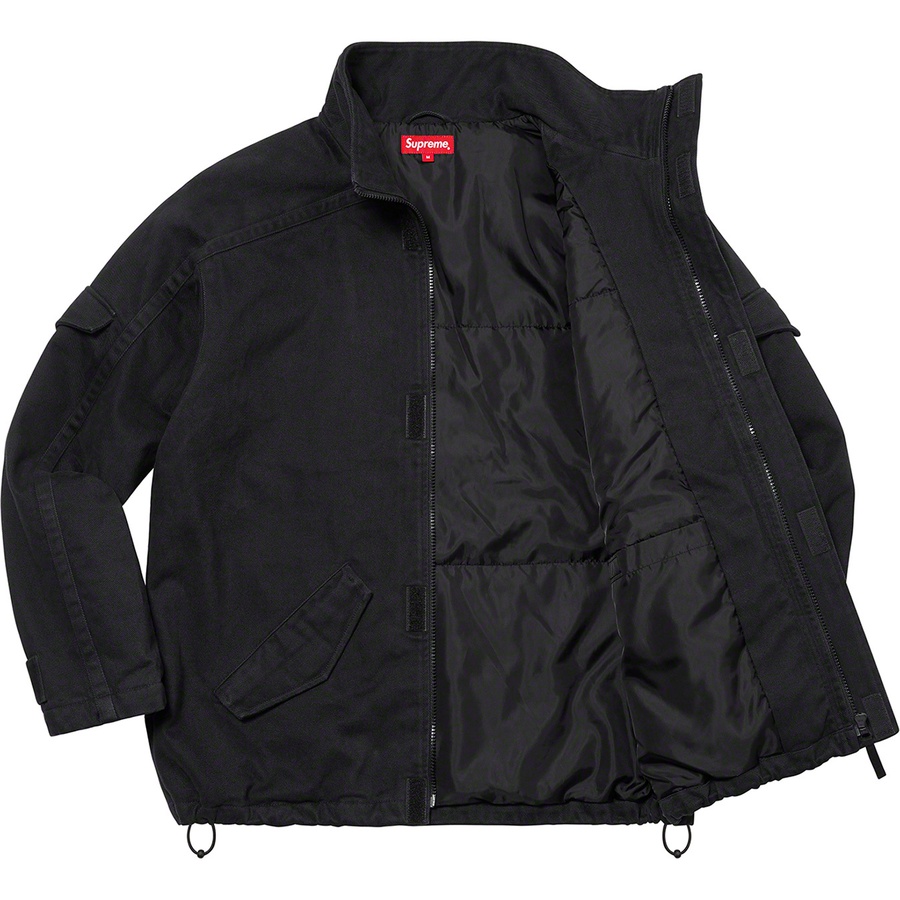 Supreme Brushed Twill Zip Jacket (FW22) - Black - $238