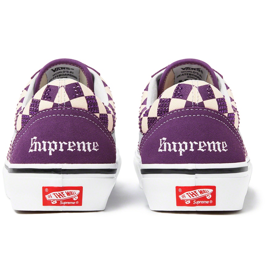 Supreme Supreme Swarovski Vans Old Skool (FW22) - Purple - $298