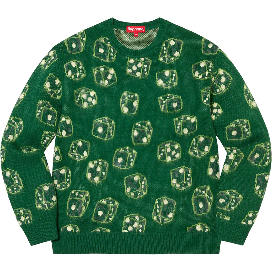 Supreme Dice Sweater (FW22) - Green - $158