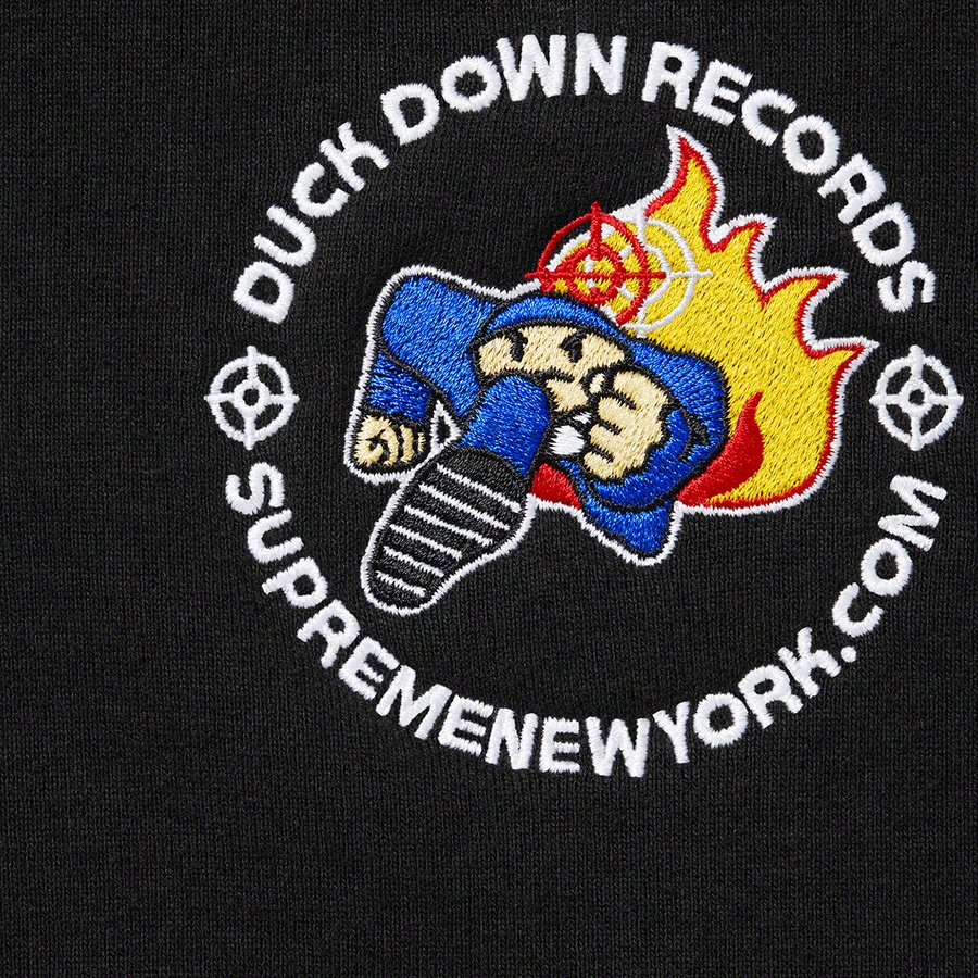 Supreme Duck Down Records Hooded Sweatshirt (FW22) - Black - $178