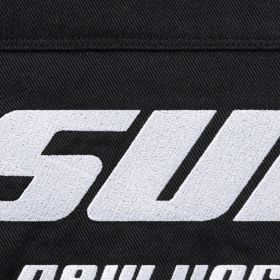 Supreme Brushed Twill Zip Jacket (FW22) - Black - $238