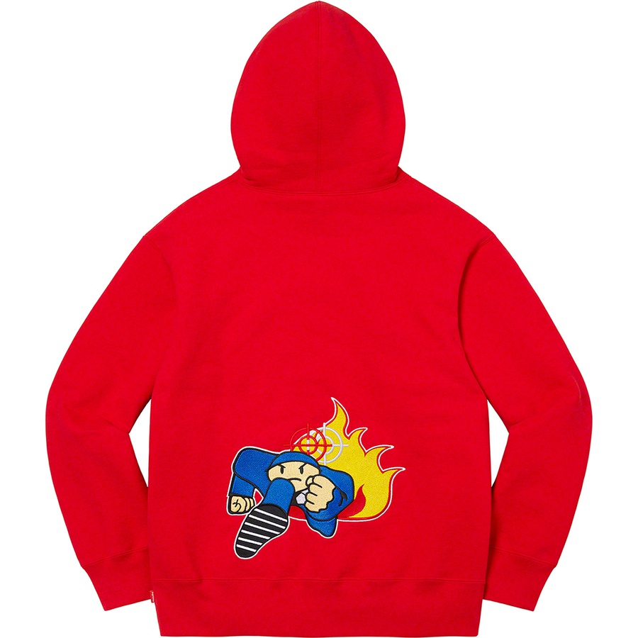 Supreme Duck Down Records Hooded Sweatshirt (FW22) - Red - $178