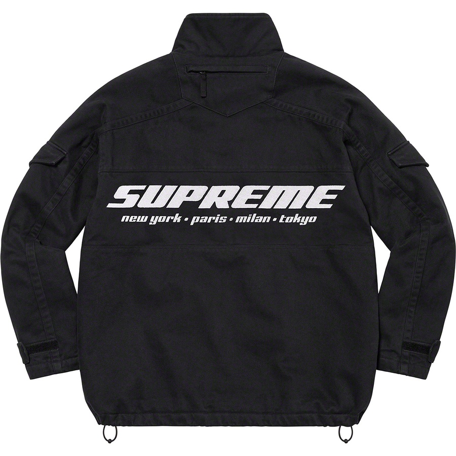 Supreme Brushed Twill Zip Jacket (FW22) - Black - $238