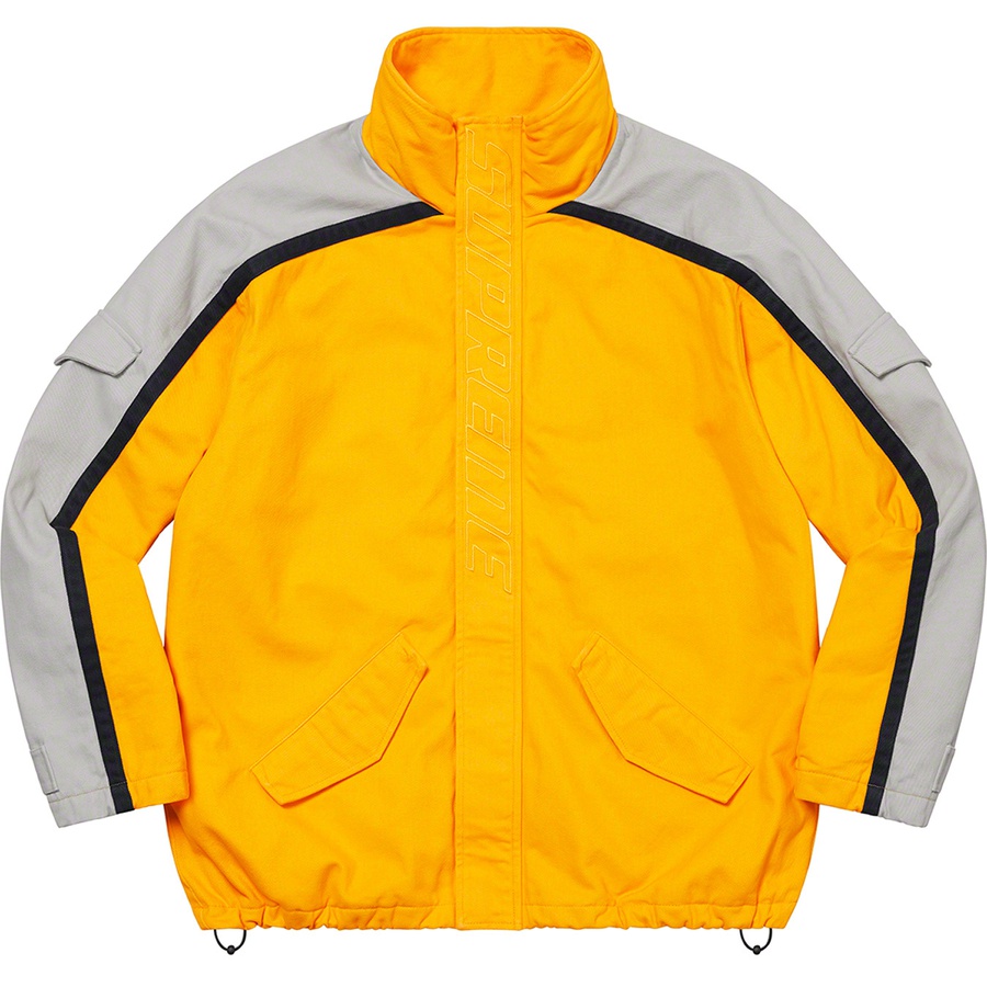 Supreme Brushed Twill Zip Jacket (FW22) - Yellow - $238