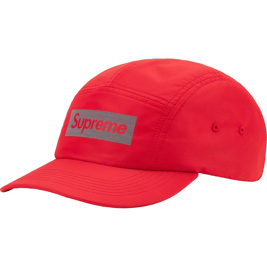 Supreme Reflective Jacquard Logo Camp Cap (FW22) - Red - $58