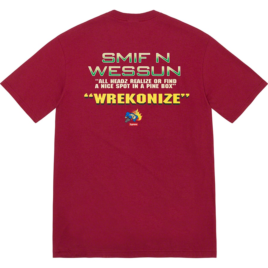 Supreme Dah Shinin' Tee (FW22) - Cardinal - $48