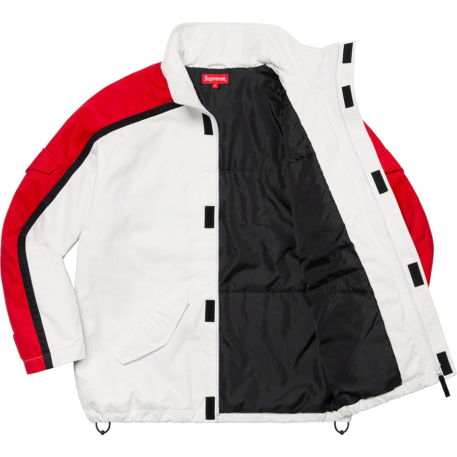 Supreme Brushed Twill Zip Jacket (FW22) - White - $238