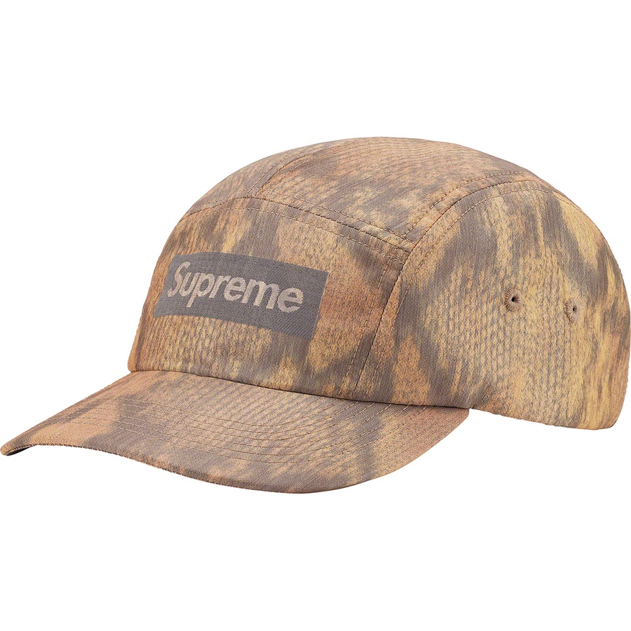 Supreme Reflective Jacquard Logo Camp Cap (FW22) - Snake - $58