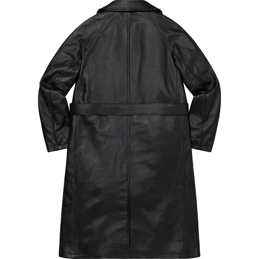 Supreme Supreme Schott Leather Trench Coat (FW22) - Black - $1498