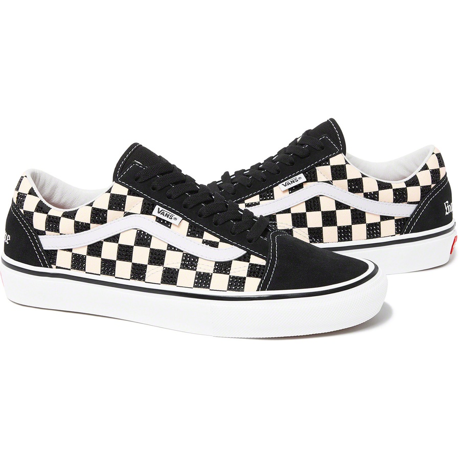 Supreme Supreme Swarovski Vans Old Skool (FW22) - Black - $298