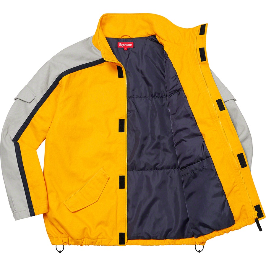 Supreme Brushed Twill Zip Jacket (FW22) - Yellow - $238