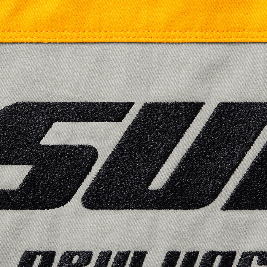 Supreme Brushed Twill Zip Jacket (FW22) - Yellow - $238