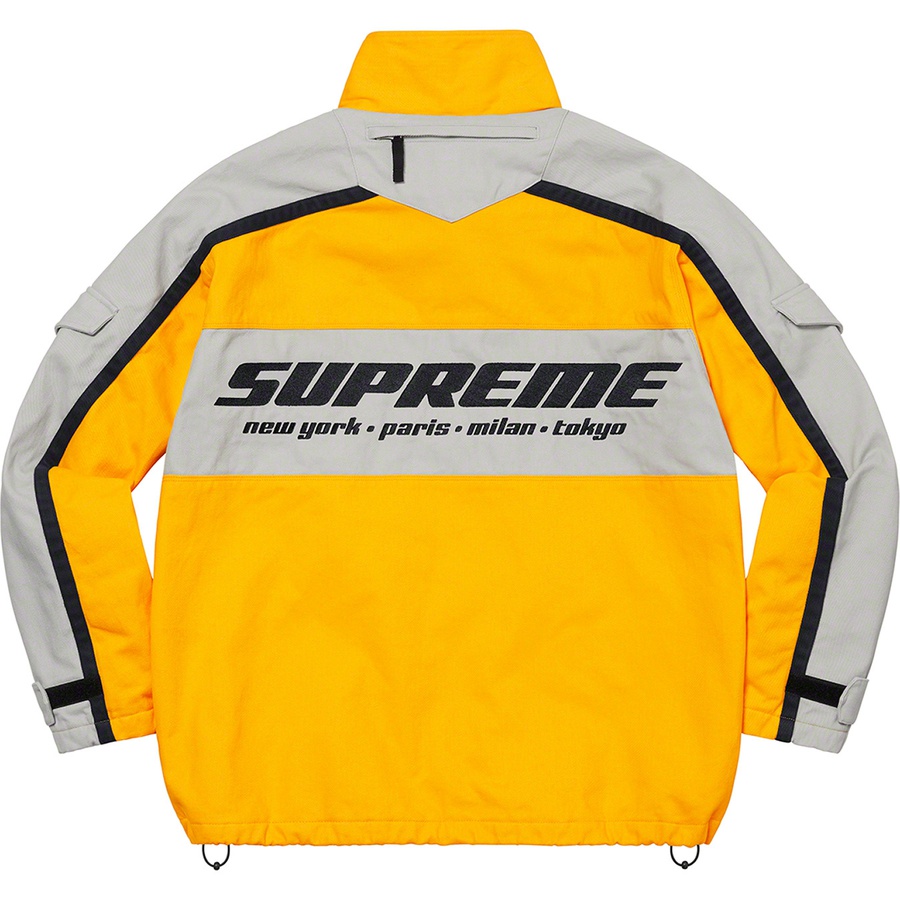 Supreme Brushed Twill Zip Jacket (FW22) - Yellow - $238