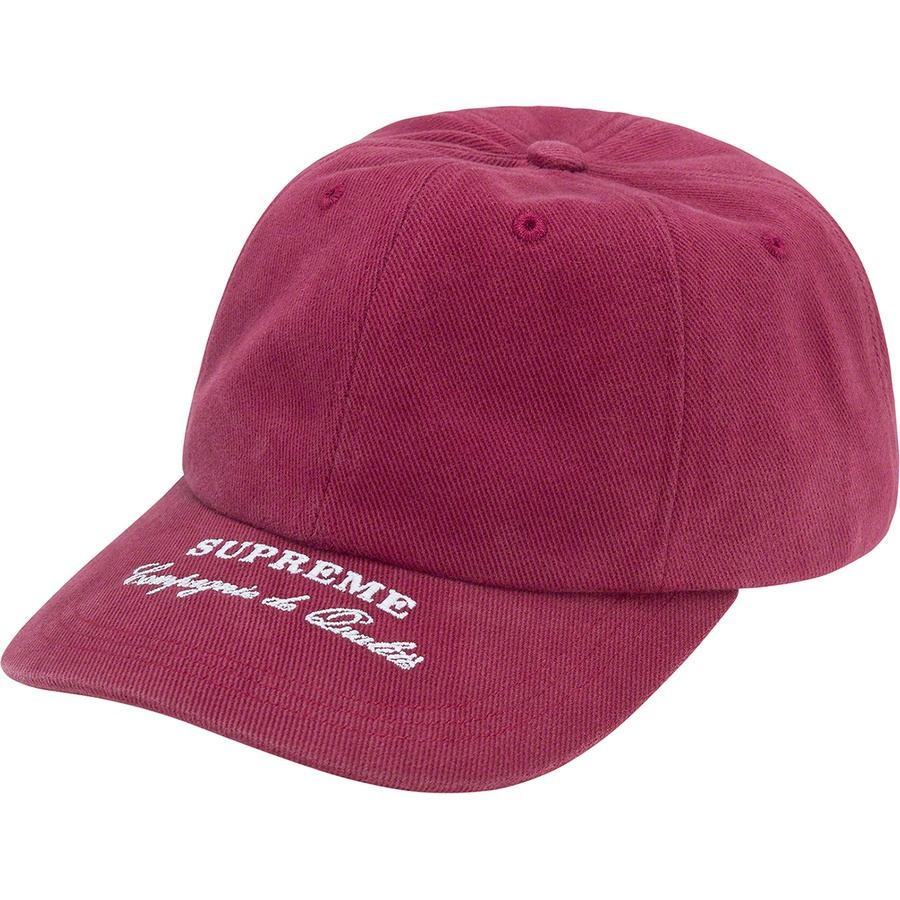 Supreme Qualité 6-Panel (FW22) - Cranberry - $48