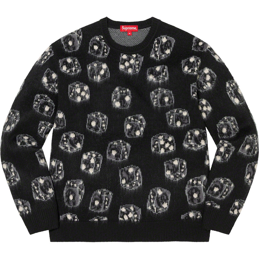 Supreme Dice Sweater (FW22) - Black - $158